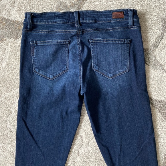 Paige Women's Verdugo Ultra Skinny Dark Wash Stretch Denim Jeans - Picture 6 of 9